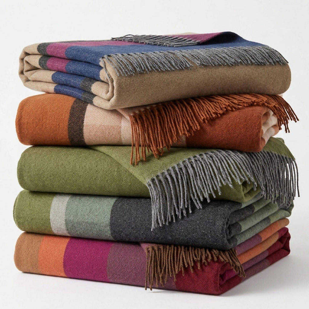 Stone 100% Baby Alpaca Throw Blanket - Orion by Shupaca