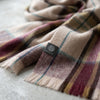 Taupe Alpaca Tartan Scarf - Sable by Shupaca