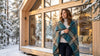 Teal Alpaca Throw Blanket - Cedar by Shupaca