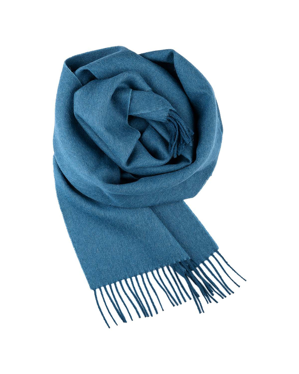 Blue Jean 100% baby alpaca scarf in denim blue and soft navy, Shupaca