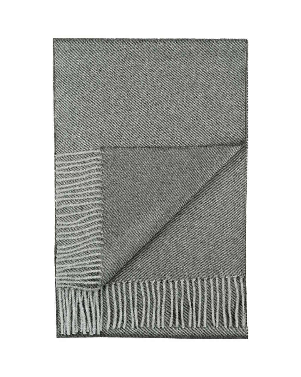 Charcoal gray 100% baby alpaca scarf in Iron Ore, minimalist, Shupaca