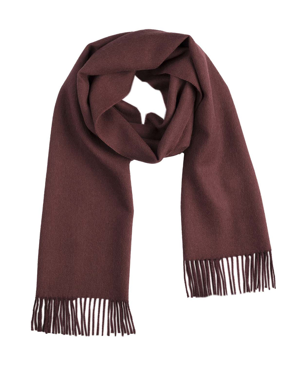 Wine 100% baby alpaca scarf in Malbec, bold red, Shupaca