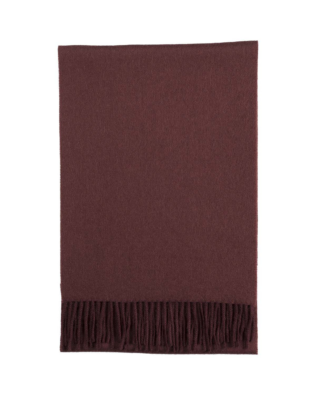 Wine 100% baby alpaca scarf in Malbec, bold red, Shupaca