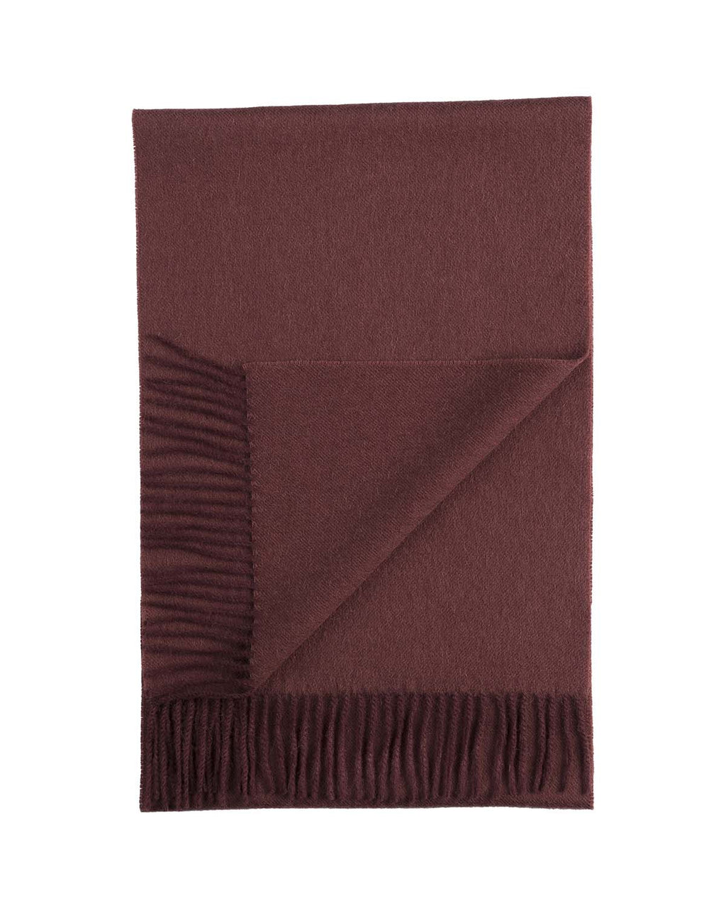 Wine 100% baby alpaca scarf in Malbec, bold red, Shupaca