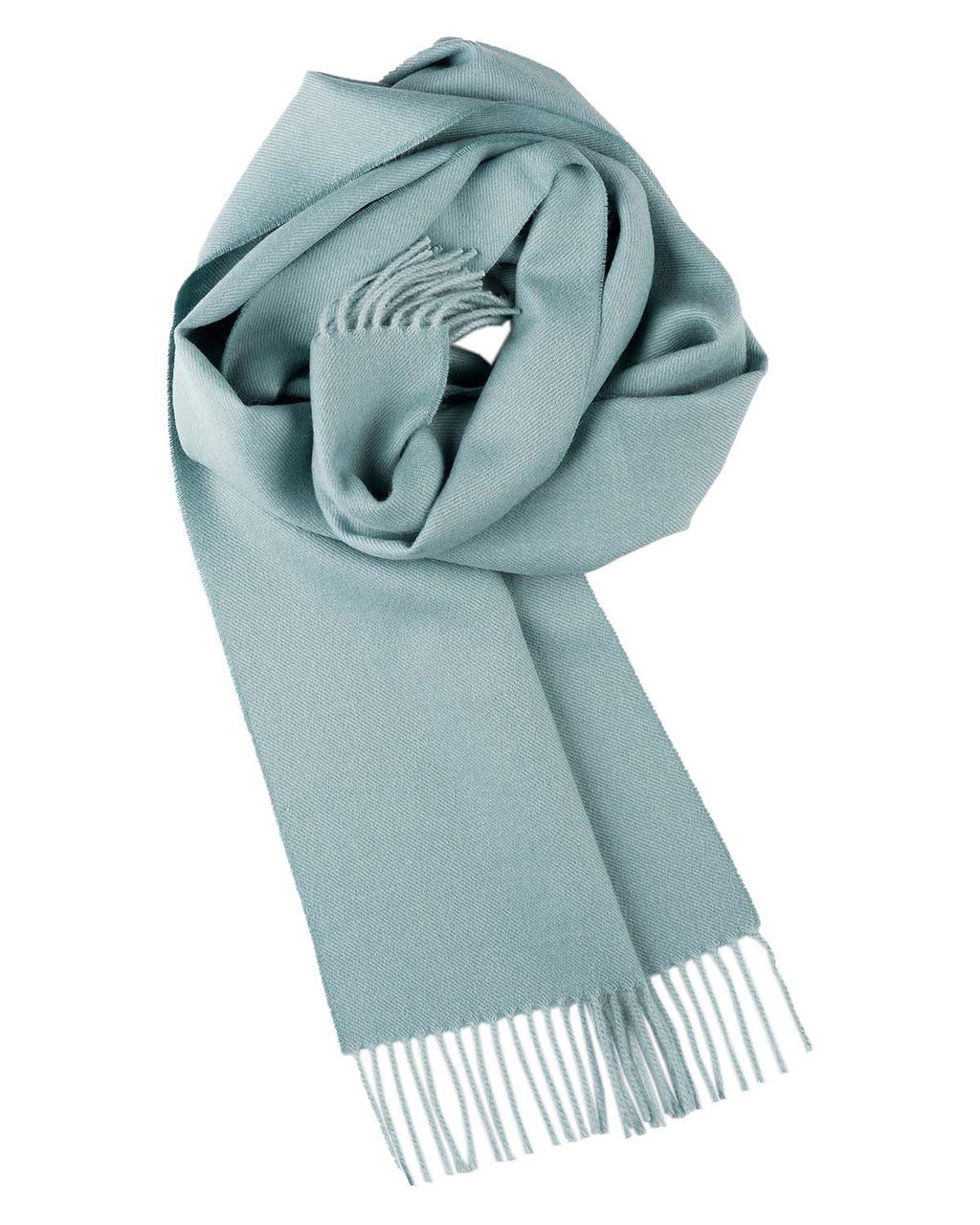 Aqua 100% baby alpaca scarf in Sea Glass with mint accents, Shupaca