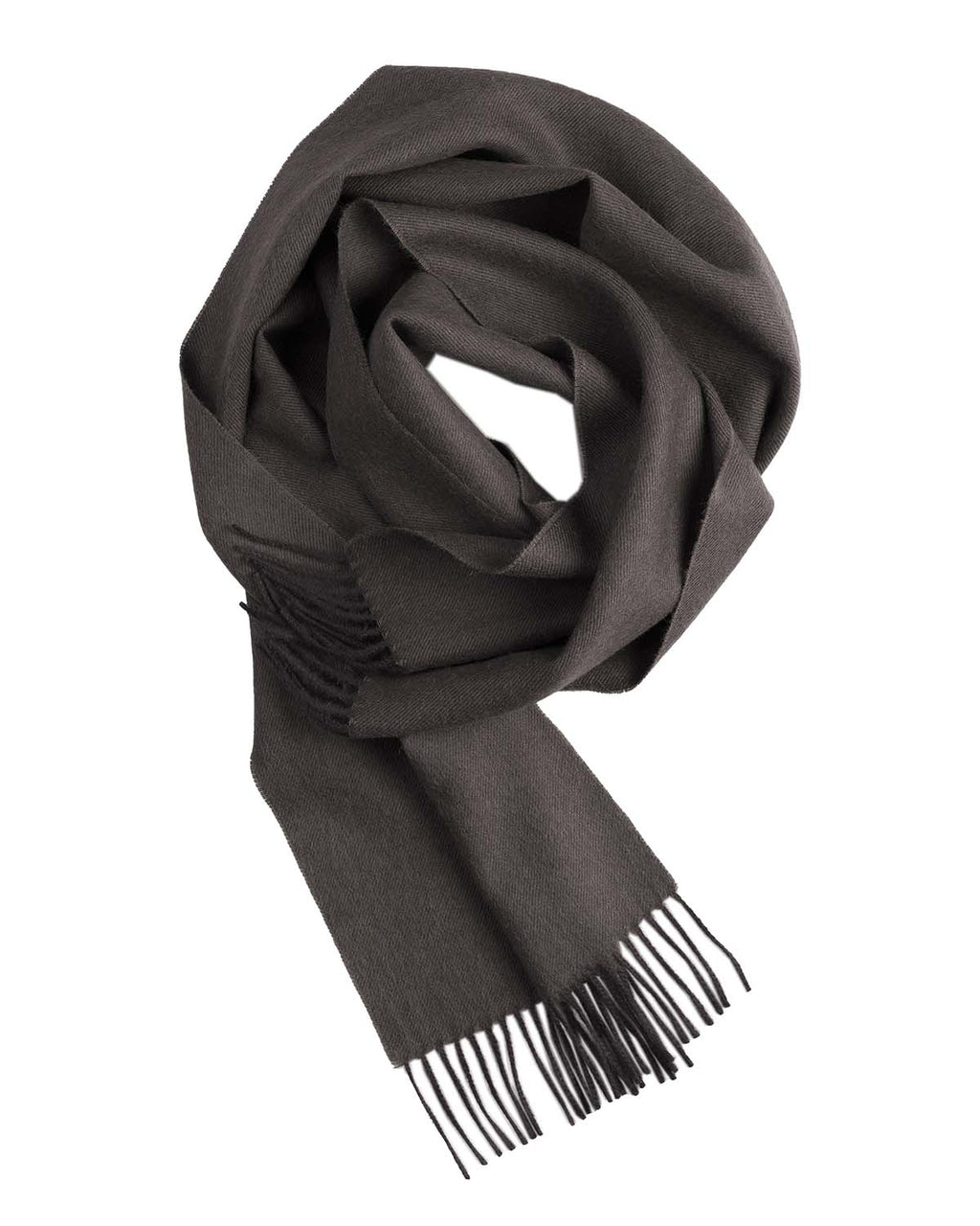 Chocolate brown 100% baby alpaca scarf in Truffle with charcoal undertones, Shupaca