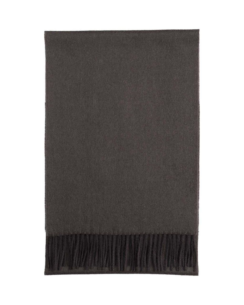 Chocolate brown 100% baby alpaca scarf in Truffle with charcoal undertones, Shupaca