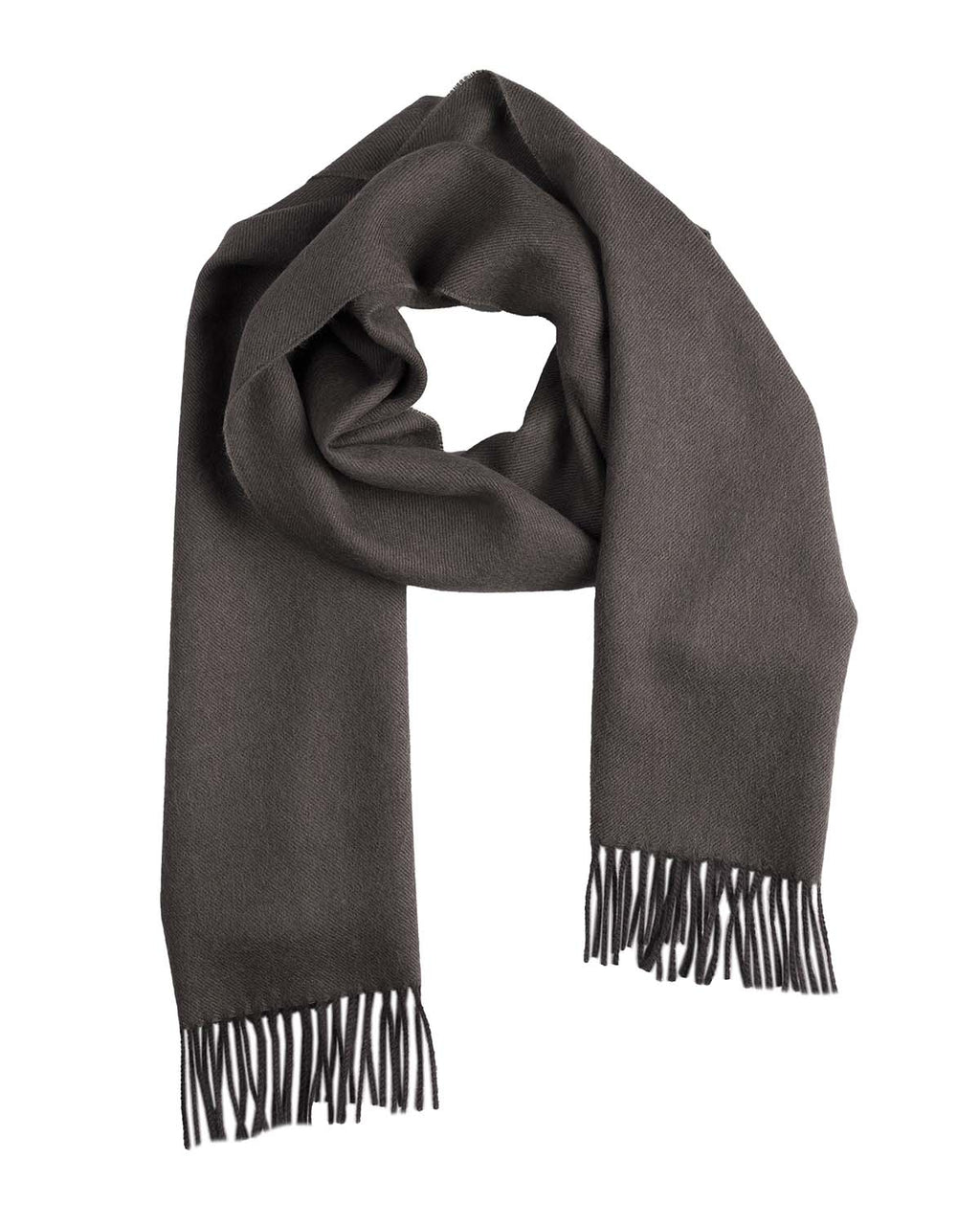 Chocolate brown 100% baby alpaca scarf in Truffle with charcoal undertones, Shupaca
