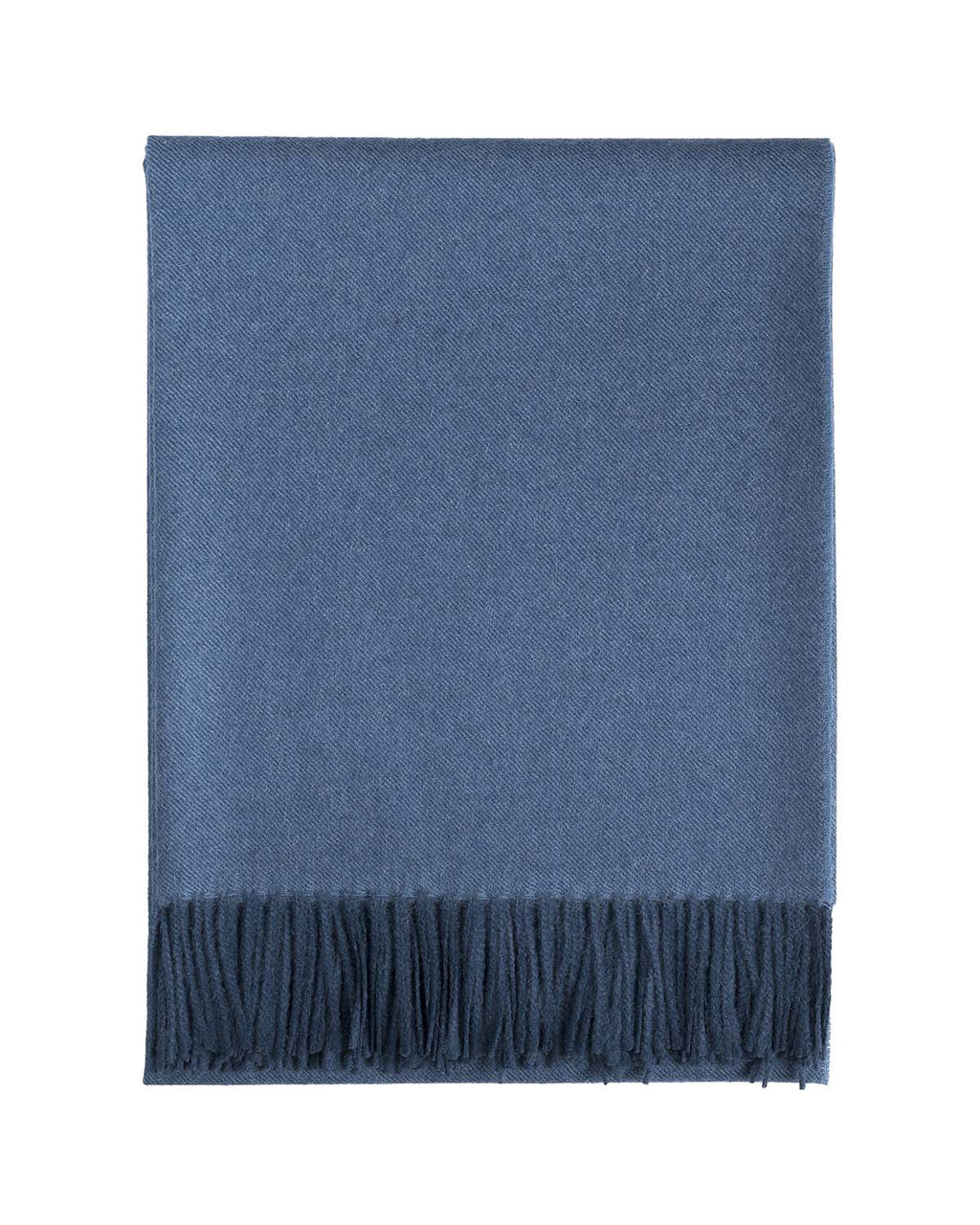Blue Jean 100% baby alpaca throw blanket with deep navy tones, Shupaca