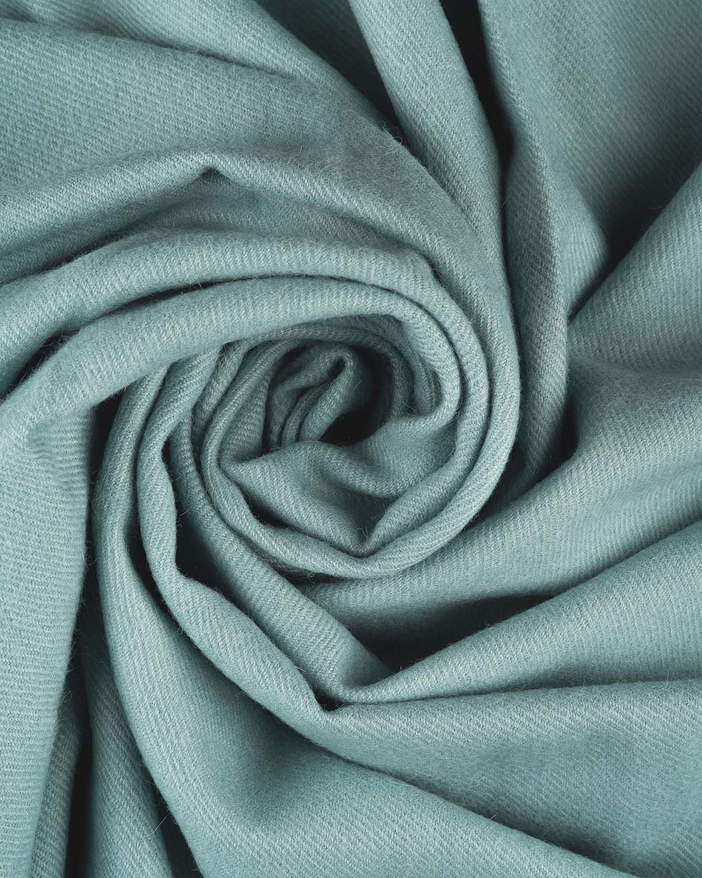 Sage 100% baby alpaca throw blanket in Sea Glass with mint tones, Shupaca