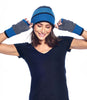 Alpaca Beanie Hat - Color Block - Azul by Shupaca