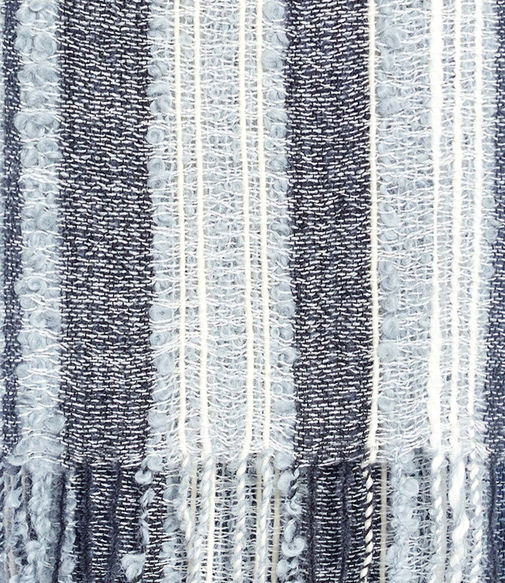 Charcoal alpaca scarf in Monochrome with pearl grey and black bouclé, Shupaca
