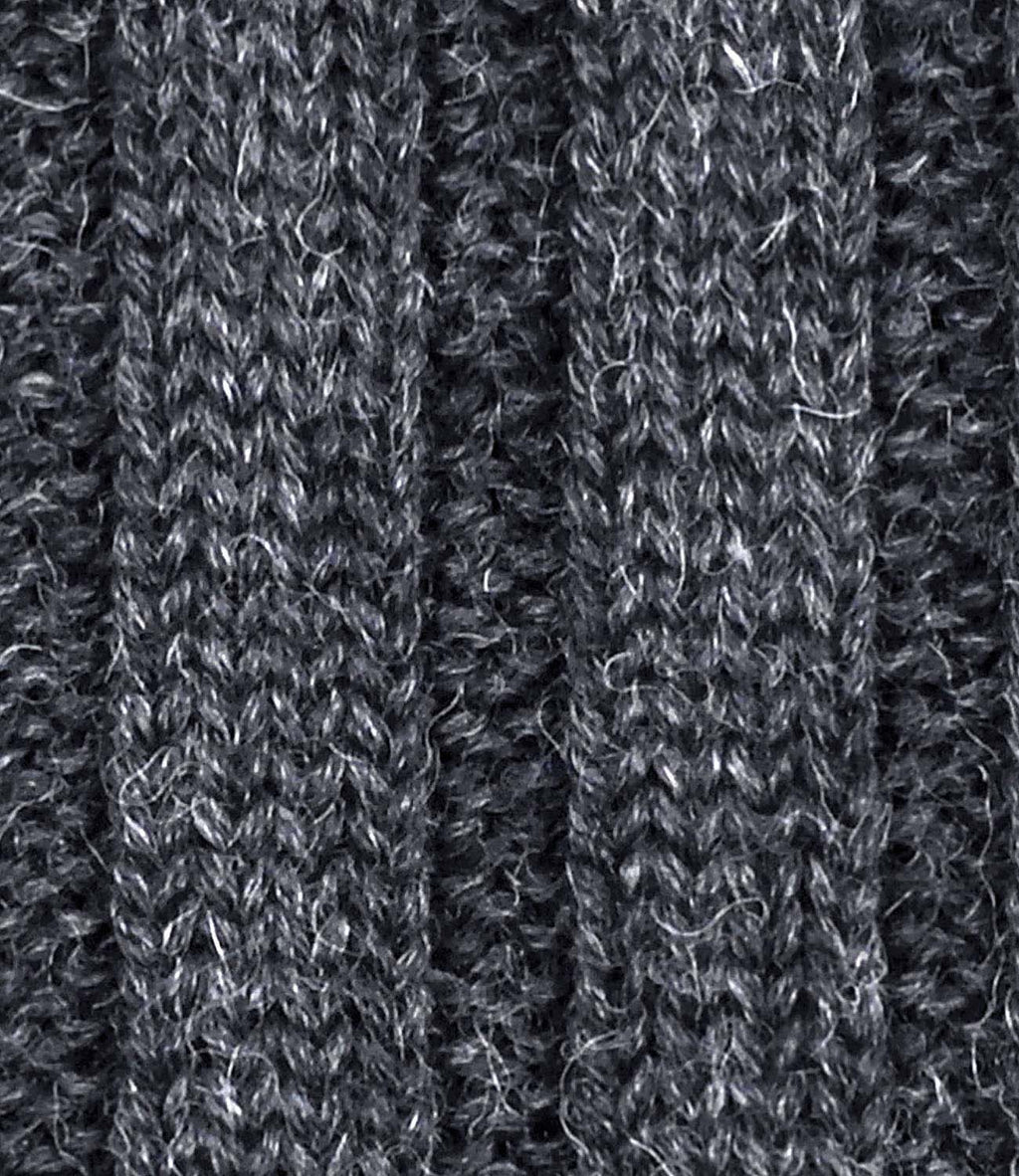 Carbon alpaca fingerless gloves in dark coal, Shupaca