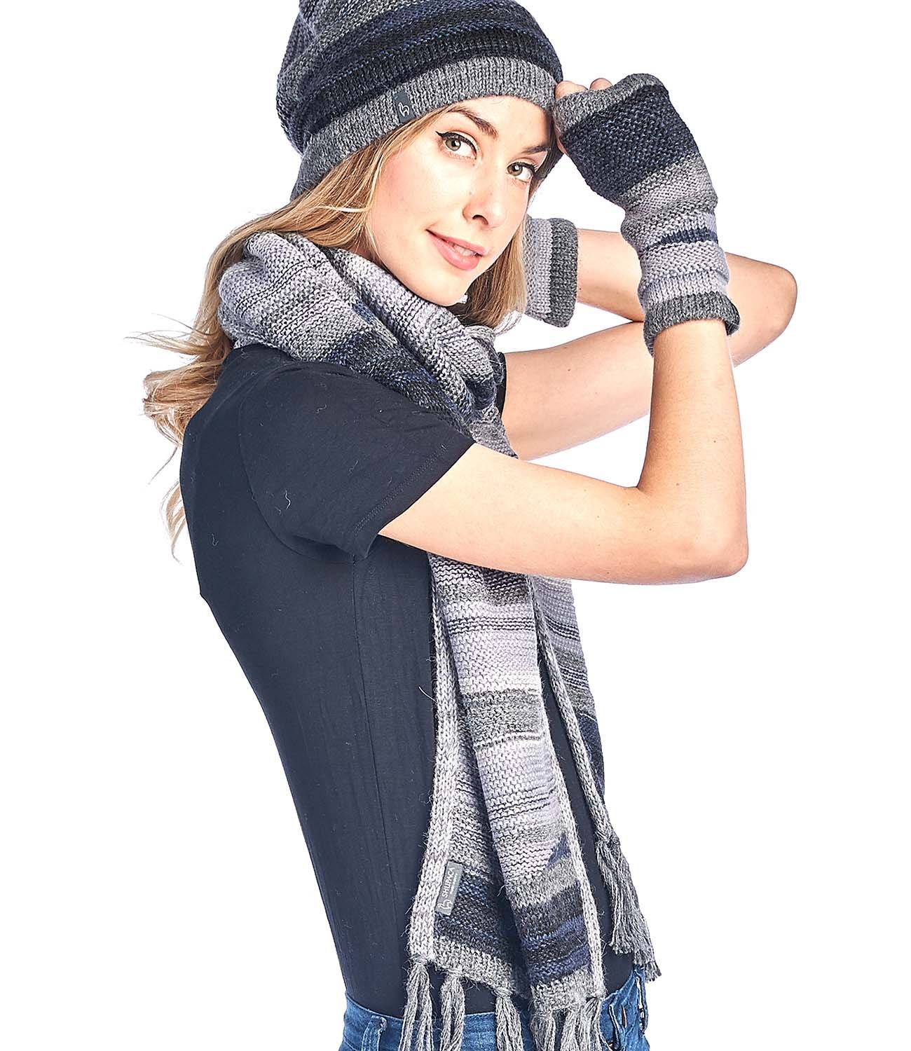 Alpaca Gloves - Colorado - Charcoal by Shupaca