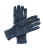 Blue alpaca gloves in Cascade with denim marled, Shupaca
