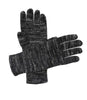 Charcoal alpaca gloves with graphite and slate marbled, Shupaca