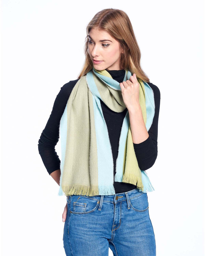 Alpaca Scarf Reversible - Lentil Sprout by Shupaca
