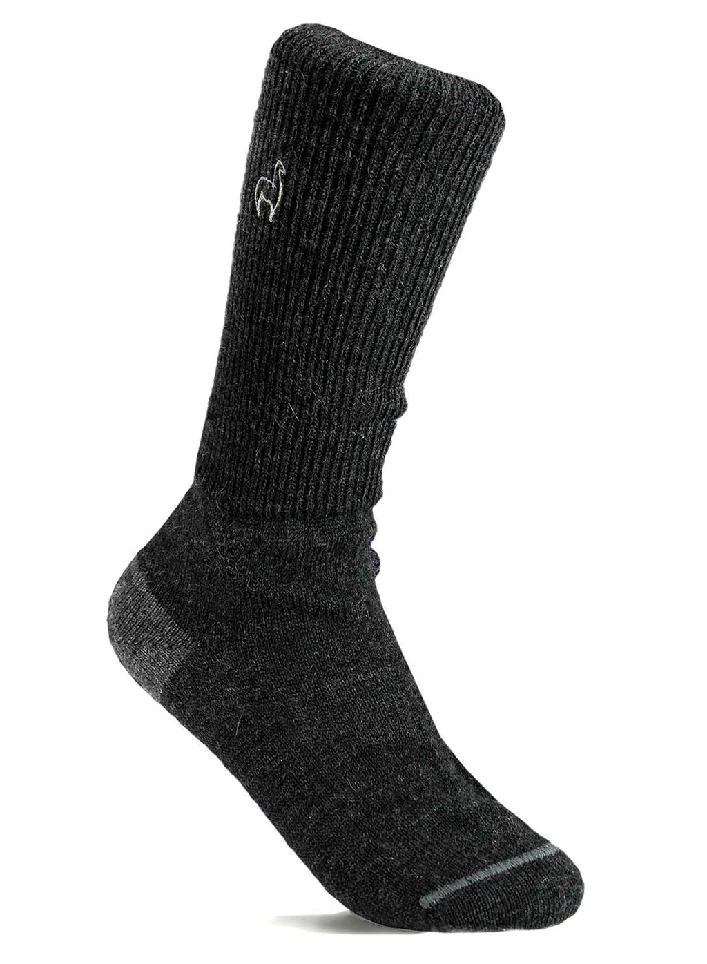 Black alpaca business socks in classic black, Shupaca