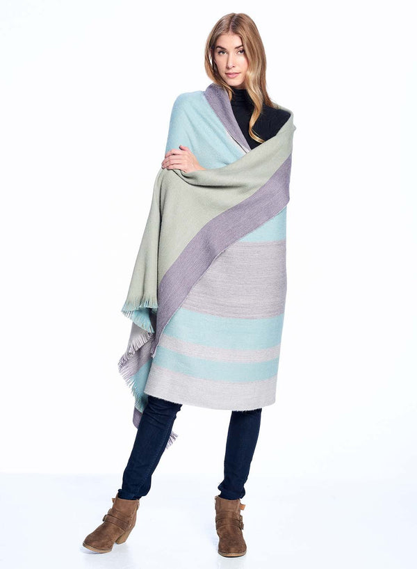 Best Alpaca Throw Blanket Reversible - Ether by Shupaca