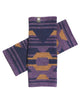 Plum alpaca gloves with rich plum Incan pattern, Shupaca