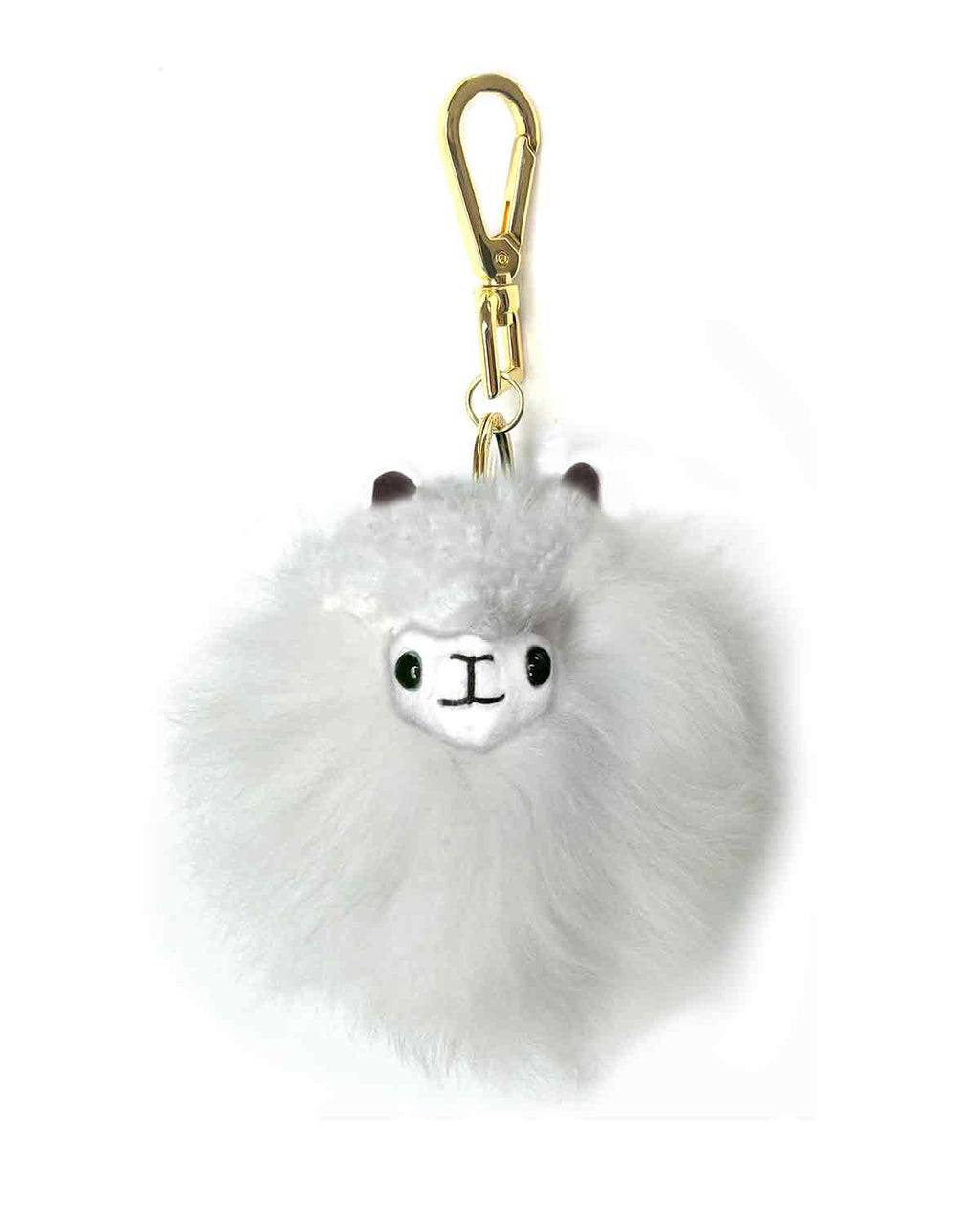 Mini alpaca keychain, 6-inch, in light blue and fuchsia colors, Shupaca