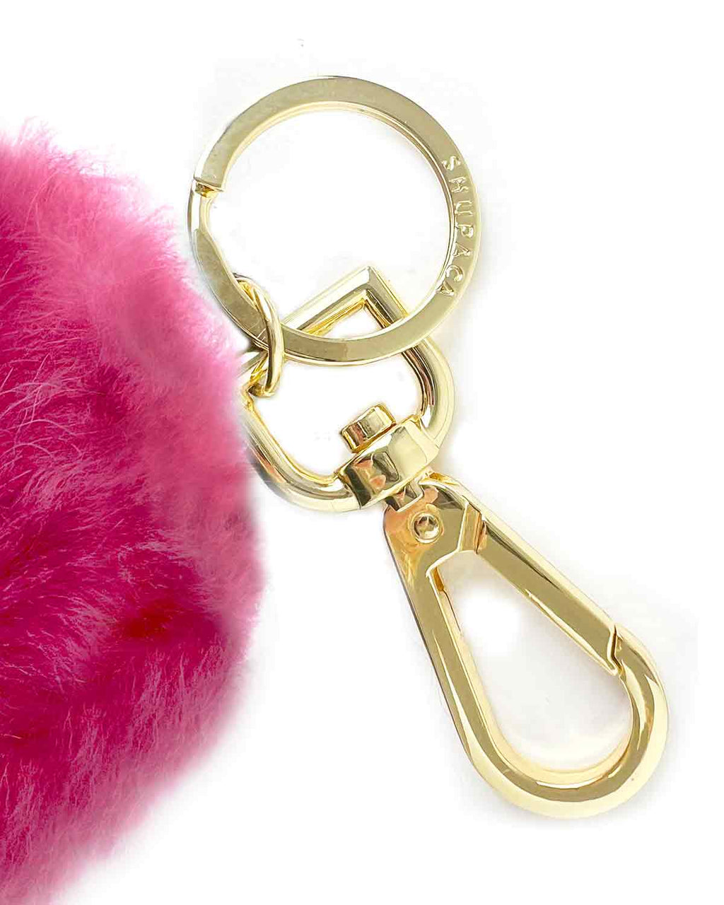 Alpaca pom pom keychain, 6-inch, vibrant colors, Shupaca