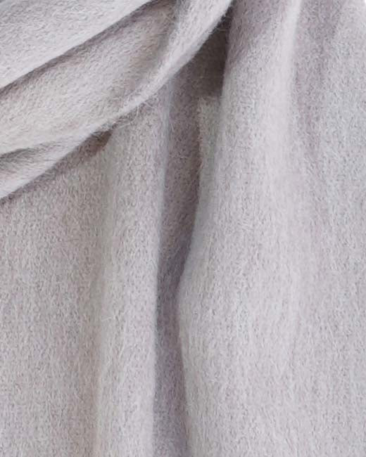 Light grey alpaca scarf in Pearl, minimalist neutral, Shupaca
