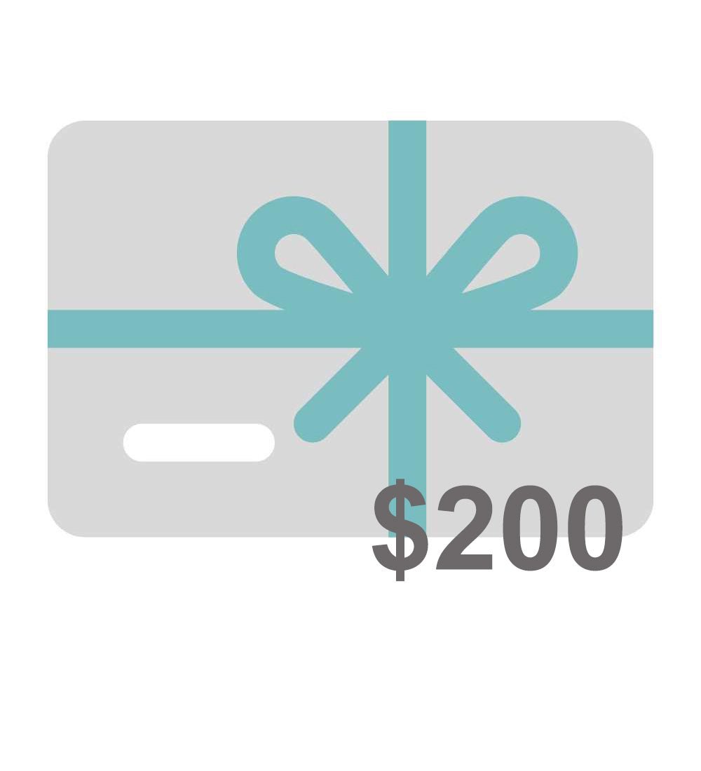Shupaca $200 gift card